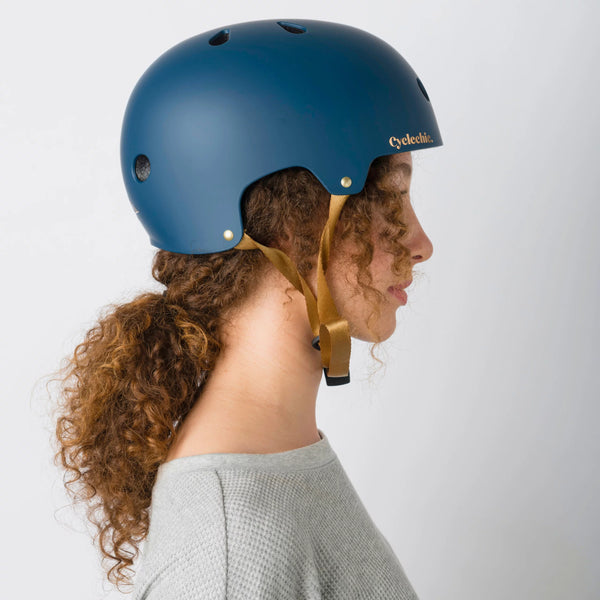 Cyclechic Deco Helmet In Navy Blue Bike Hero 