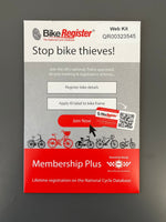 Bike Register - Membership Plus Kit